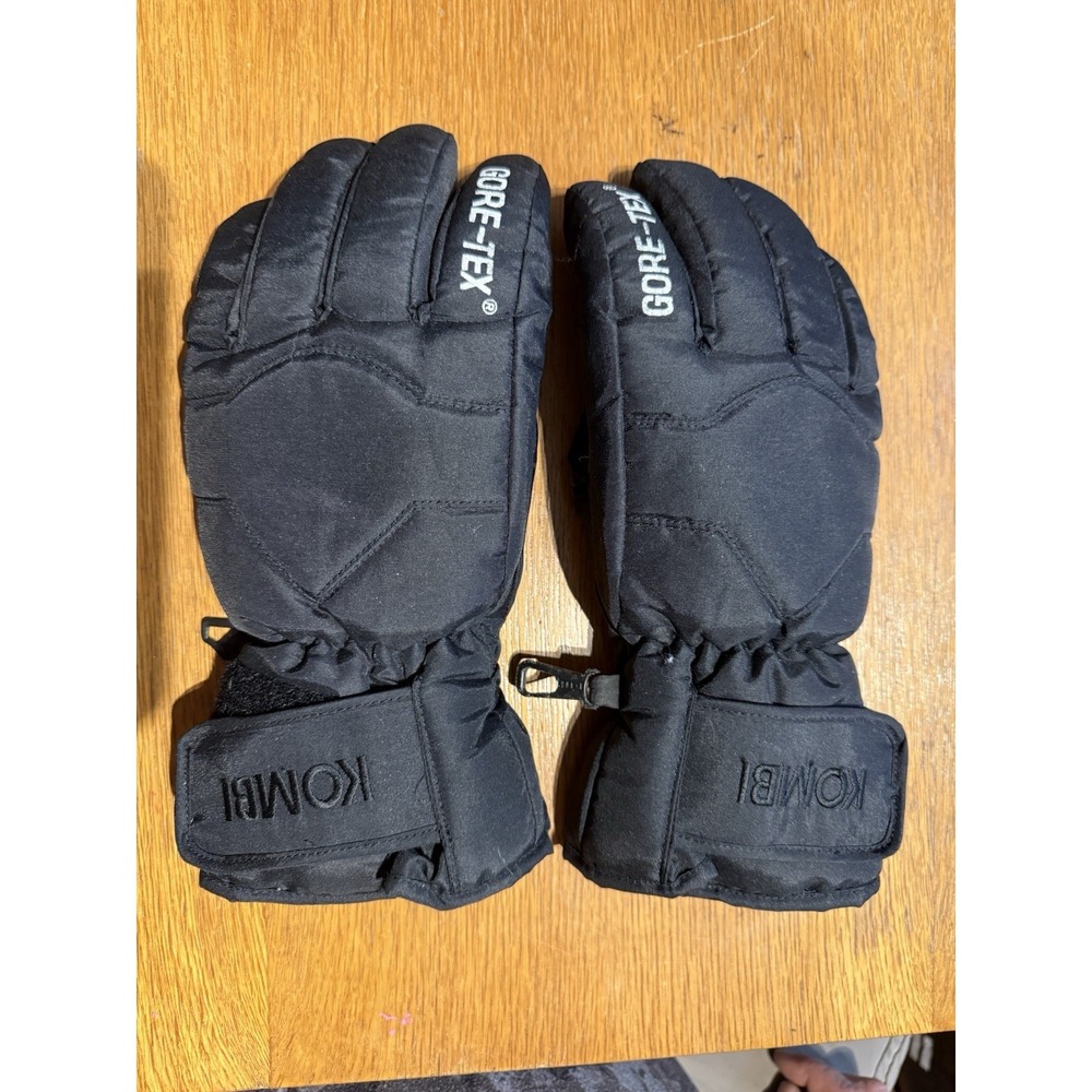 Kombi Women's L Black Gore-Tex Permaloft‎ Ski Snowmobile Winter Gloves Y2K